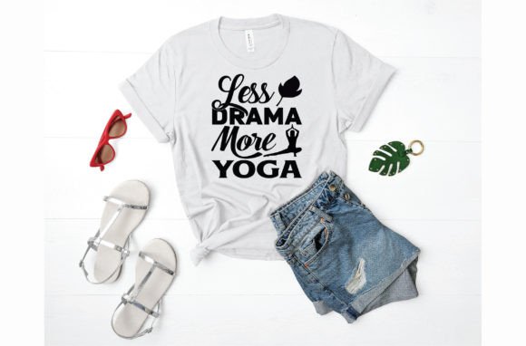 Less Drama More Yoga Graphics for Freebies